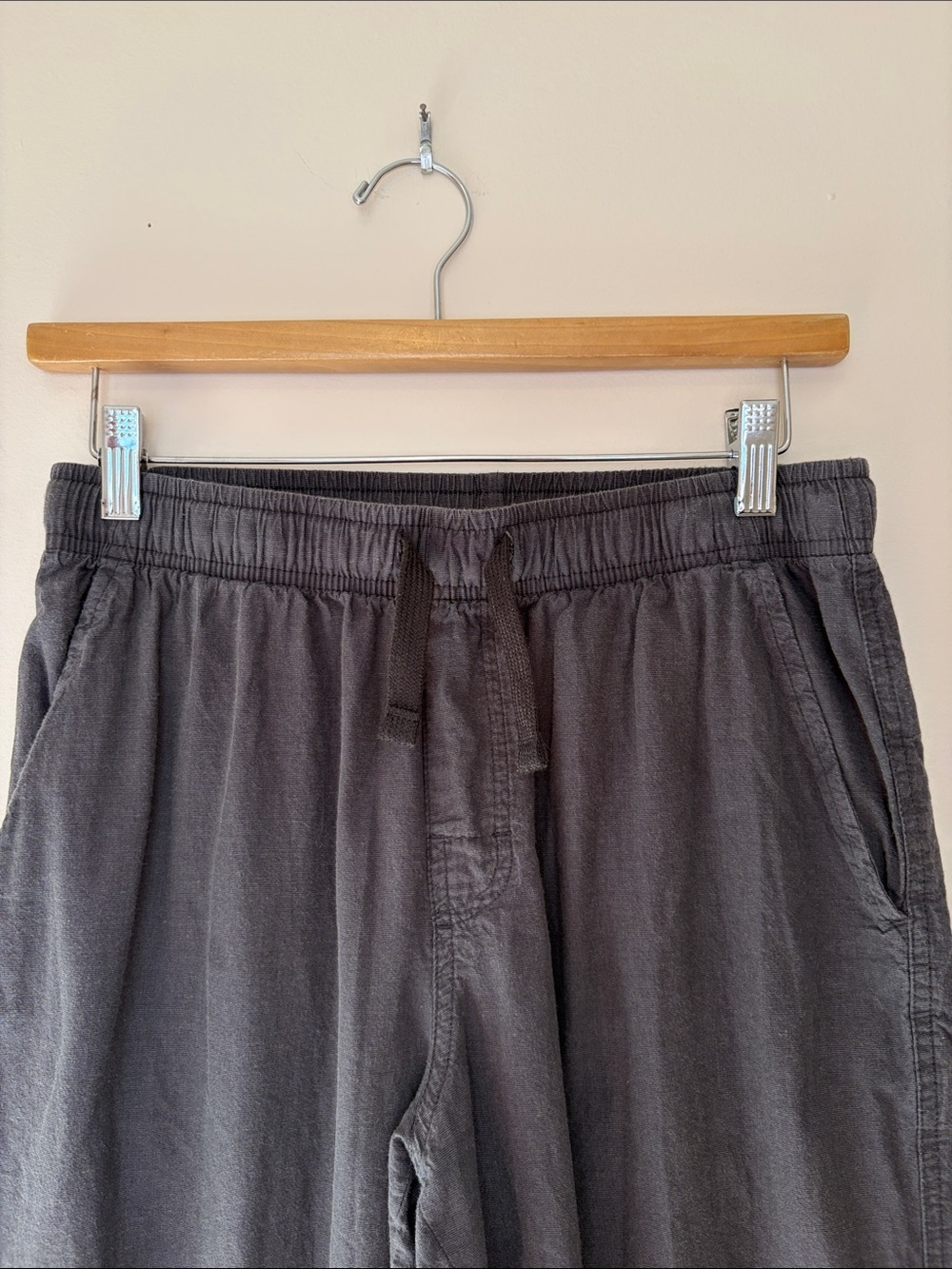Men’s 100% Cotton Pajama Pants Size Small | Old Navy Poplin PJ Pant Charcoal - Picture 4 of 8